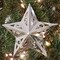 Silver Star Christmas Tree Ornaments Set COLLAPSIBLE (8 ct.) 5 Inches Tall